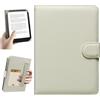 HoYiXi Custodia Universale per eReader 6,8'',7'', Compatibile con Kindle Paperwhite/Kobo Clara HD/2E/BOOX T68/iReader Ocean/PocketBook/Tolino 6,8-7 Libro Elettronico, Cover Protettiva,Bianco riso