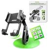 RBRL Supporto cellulare bici elettrica, sgancio rapido 1s per manubrio, corpo alluminio CNC super stabile, morsetto antivibrazione a V, non blocca fotocamera, compatibile smartphone 4,7-7,2 pollici