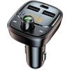 UUIUYGH Caricatore Auto Caricabatterie Auto 30 W Bluetooth 5.3 Trasmettitore FM Adattatore Auto USB C Radio Lettore MP3 Ricevitore Audio Musicale Chiamata In Vivavoce Caricabatterie Auto