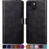 SUANPOT Cover per iPhone 14 6.1 Blocco RFID Portafoglio Slot CarteSupporto Cellulare Magnetica custodia Pelle Sintetica Cover per apple 14 6.1 Nero