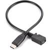 TTTLLNN Cavo dati di ricarica USB TypeC a USB Adattatore Changer TypeC Maschio a MicroUSB Femmina Convertitore Cavo di Ricarica 27 cm