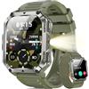 Blackview Smartwatch Uomo, 2.01 Smartwatch Militare Uomo Fitness con Chiamate Bluetooth Orologio Intelligente 115+ Modalità Sportive/900 mAh/Sonno/Cardiofrequenzimetro/Torcia/Bussola per Android IOS