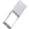 HONGPAS Chiavetta USB 3.0 a forma di rettangolo trasparente, con illuminazione a LED, ideale come regalo di compleanno o matrimonio, colore argento (8 GB)