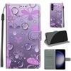 KENHONER Custodia per Samsung Galaxy S24, fiore | Portafoglio Pelle PU, Magnetica, Resistente Agli Urti, Scomparto Carte Credito, Pieghevole, Flip Libro, Motivo