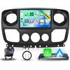 Hodozzy 4G+128G Autoradio per Renault Master/Opel Movano/Nissan NV400 2010-2021 Android 10 Pollici InCell Touch Schermo Carplay Wireless Android Auto, Bluetooth DSP GPS WiFi Radio FM RDS Telecamera