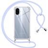 Pnakqil Cover per Samsung Galaxy A07 4G con Cordino, Trasparente Custodia con Laccio Tracolla Cellulare Girocollo Collana Protettiva per Samsung Galaxy A07 4G 6,7, Viola
