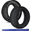 Adhiper PS5 Cuscinetti Auricolari Di Ricambio Compatibili con Sony Playstation 5 Pulse 3D Wireless Cuffie, Cuscinetti Auricolari in Tessuto Rete Traspirante e Schiuma Memory (Nero)
