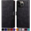 SUANPOT Cover per iPhone 14 Pro Max 6.7 Blocco RFID Portafoglio Slot CarteSupporto Cellulare Magnetica custodia Pelle Sintetica Cover per apple 14 Pro Max Nero