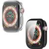 SEIAIYG Custodia Compatibile con Apple Watch Series 10 42mm, [2 Pezzi] Cover Protettiva in Morbido TPU, Protezione Completa - Nero+Trasparente