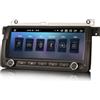 Erisin 8,8 pollici 8 Core 4GB+64GB Android 14 Autoradio Bluetooth GPS Navigatore per BMW Serie 3 E46 318 320 325 M3 Rover 75 MG ZT Supporto CarPlay Android Auto DAB+ WiFi OBD2 USB FM RDS DSP Canbus