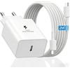 OERYIEG 45W USB C Caricatore Ricarica Rapida con 2m cavo per Samsung Galaxy S26 Ultra/S25/S24/S23/S22/S21/S20/A57/A56/A55/A37/A36/A35/A17/A16, Tab S11/S10/S9, USBC Caricabatterie Adattatore Spinotto