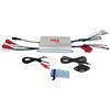 Pyle PLMRMP3A 4-canali-amplificatore (impermeabile, telecomando con cavo), colore argento