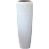VIVANNO Vaso per Piante Fioriera Vaso da Terra Esclusivo Cavita Bianco Marmo Lucido 34 x 97 cm