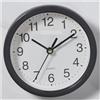 OZLCUA Orologio Da Parete Orologi da parete piccoli con cornice in plastica trasparente colori caramella muto 15 cm orologio appeso orologio soggiorno arredamento casa Orologio Da Muro(Black)