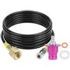 QWORK® Adattatore CO2 W21.8-14 Quick Connect Accessori con Tubo 1.5m, Compatibile con SODASTREAM Duo/Terra/Art