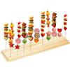 PH PandaHall Espositore in Legno per Lecca-Lecca con 29 Fori Porta Bastoncini di Caramella per Dolci Decorazioni per Tavoli di Matrimoni Feste e Vacanze, 10x40cm