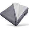 GX GARGIX Trapuntino Copriletto Trapuntato Primaverile Bicolore Double Face Leggero (Tem-1, MATRIMONIALE)
