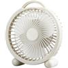 Taotalhomy Ventilatore USB da tavolo, raffreddamento silenzioso regolabile a 3 velocità con design compatto portatile per posizionamento flessibile, per casa, ufficio, dormitorio e uso in viaggio (F024in bianco)