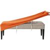 RTSFKFS Copri Panca for Panca da Pranzo, Copertura for Panchina in Elastica Spandex Elasticizzato Velluto Ottomana Copertura Fodera for Panca da Sala da Pranzo(Arancia)