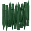 HANABASS 10 Pezzi Picchetti per Illuminazione Esterna in Pp Verde per Pali Diametro 8-10mm, Installazione Sicura e Sostituzione, per Decorazioni Natalizie e Giardino