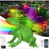 OSREE Luci per Laghetto con Controllo APP, 6W Faretti per Laghetto LED con 12V Trasformatore e Timer, IP68 Impermeabile Luci Laghetto Immersione per Fontana Giardino Cascate Verde