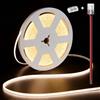 illuburg 24V Striscia LED COB Bianco Neutro 4000K 10m 400LED/m CRI90+ Dimmerabile Autoadesiva Banda Barra Strip Luminosa