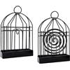 Rainway Supporto a spirale per uccelli, 2 pezzi, in acciaio inox creativo, con gancio, stile nordico, per spirali di incenso, contenitore a spirale per zanzare, posacenere per la casa