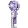 Taotalhomy Ventilatore spray portatile, con raffreddamento ad acqua nebulizzata e design a basso rumore, con impostazioni a 4 velocità e tipo C, per ufficio, viaggi o campeggio (viola)