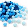 TOAOB THE ONE AND ONLY BABY TOAOB 200 Pezzi 20 mm Pompon Colorati per Lavoretti Series Blu Piccoli Pompon Mini Palline Di Feltro per Cucito Fai Da Te Decorazioni Festa Artigianato