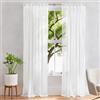 Heveer Tende Trasparenti in Voile 2 Pezzi Bianco Moderne Tende in Voile con Tasca per Asta per Camera da Letto e Soggiorno 140 x 270 cm