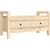 vidaXL Panca da Ingresso 80x40x43 cm in Legno Massello di Pino