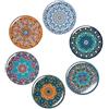 Bohoria - Set di 6 sottobicchieri decorativi per bicchieri, tazze, vasi, candele, per tavolo da pranzo in legno, vetro o pietra Jumeirah