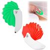 Generico Spatola multiuso 9 in 1 per sigillatura, spatola pieghevole e applicatore di sigillante con bordi raschiante, sigillatura senza sforzo grazie alle punte leviganti (Verde+rosso)