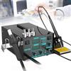 Generic Stazione dissaldante da 600 W, 2 in 1, stazione di rilavorazione ad aria calda con display digitale a LED e temperatura regolabile per riparazioni elettroniche e progetti fai da te