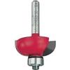Freud Fresa bordature, raggio concavo 2 taglienti in metallo duro HW con cuscinetto. Codolo A=8mm, Diametro di taglio D=38,1mm, Raggio R=12,7 mm, altezza di taglio h=16,4mm - 30-10608P - F03FR01707