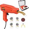 AUTOFU 150W Kit di saldatura in plastica, 4 forme/800pcs punti caldi, kit di riparazione in plastica con luce di lavoro a LED, per la saldatura di plastica rotta, paraurti auto