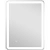 Specchio Bagno Led Touch Con Luce Dimmerabile, A 3 Temperature E Antiappannamento, 70x90 cm