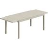 Tavolo Da Giardino Allungabile Per 8-10 Persone, In Alluminio E Acciaio, 154/214x85x75 Cm, Grigio Chiaro