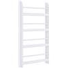 Libreria Da Parete Con 4 Ripiani In Legno Bianco Impermeabile, Carico Massimo 30kg (59cm X 12cm X 113cm)