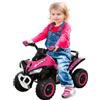 Mini Quad Per Bambini 18-36 Mesi A Spinta Manuale Con Musiche Integrate E Ampio Manubri, Moto Per Bambini In Pp E Metallo, 67.5x38x44 Cm, Rosa