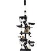 Tiragraffi Per Gatti A Soffitto Con Altezza Regolabile 240-260 Cm, Albero Tiragraffi Per Gatti Multilivello Con Cucce, Amache E Scale, Corde In Sisal