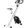 Cyclette Pieghevole Magnetica 8 Livelli, Display Lcd, Rotelle E Sellino Regolabile, Nero