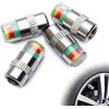 Anki HappiGo Ankia, tappi con indicatore di pressione per la valvola del pneumatico della tua auto, dotati di sensore di allerta a 3 colori, confezione da 4 pezzi
