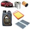 OP Kit tagliando 4 filtri + 4L olio 5W-30 IPC C2 compatibile con Peugeot 308 ii 1.6 HDI/BLUEHDI 115 Gasolio 2013-2021
