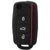 YIGEBAG Custodia for chiave auto in silicone for Volkswagen Polo Tiguan Sagitar Remote Key Fob Shell
