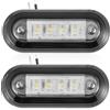 ETUKER 2X Luci di Posizione Anteriori Bianco 12/24V LED c Luci di Ingombro per Rimorchio ECE