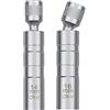 Maoggha Set di 2 chiavi magnetiche per candele di accensione, 14 mm/16 mm, strumento di smontaggio flessibile da 3/8 pollici per riparazioni auto, acciaio al cromo vanadio, per moto, tosaerba