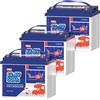 Timeusb 3 Pezzi Batteria Litio 12V 50Ah LiFePO4,640Wh per Camper e Solare