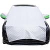 Kensbro Copri Parabrezza per Auto Inverno, Copri Parabrezza Auto, 255x235cm, Telo Parabrezza Auto Antigelo, Telo Antigelo per Auto, Copertura Auto Ripiegabile, Copertura Parabrezza per Gelo, Neve
