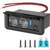 Linkstyle Sdoppiatore per Accendisigari, Sdoppiatore per Caricabatterie da Auto Doppia da 180W con Doppia Porte PD3.0 e QC3.0 per l'Auto